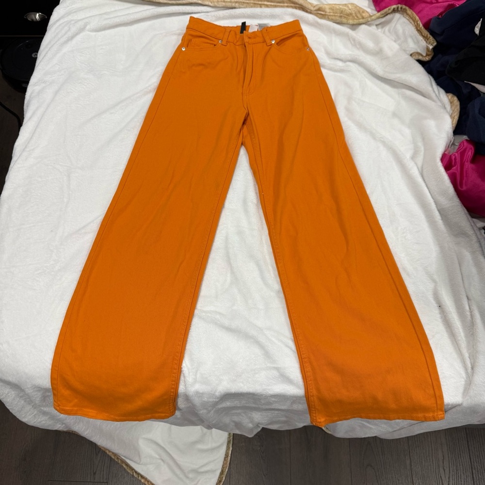 Divided Orange Straight Leg Jeans